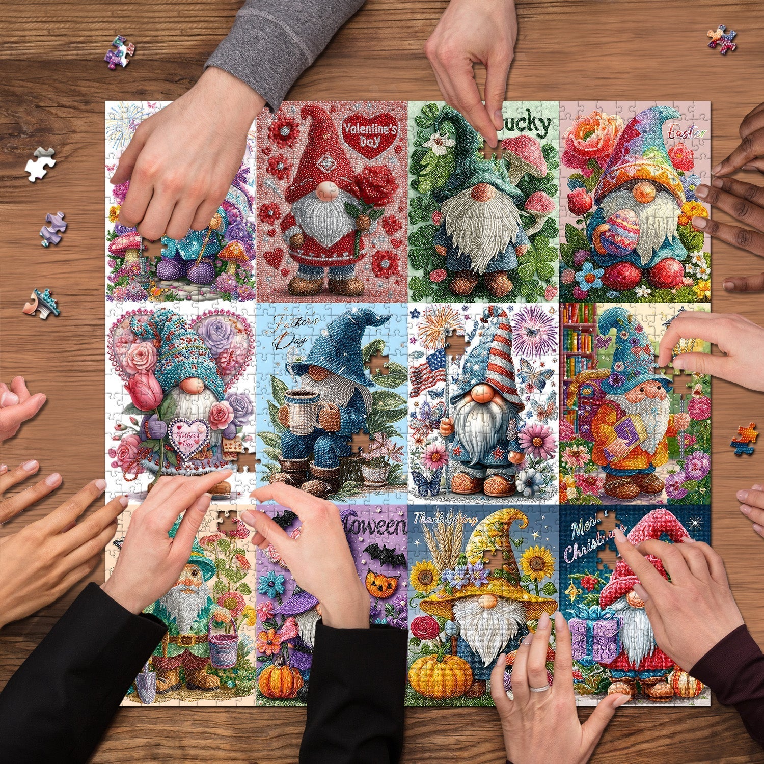 Le Festival Gnomes Puzzle 1000 pièces