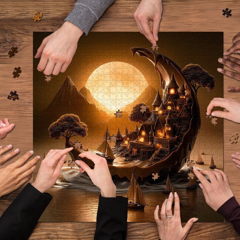 Mondhafen -Puzzle 1000 Stücke