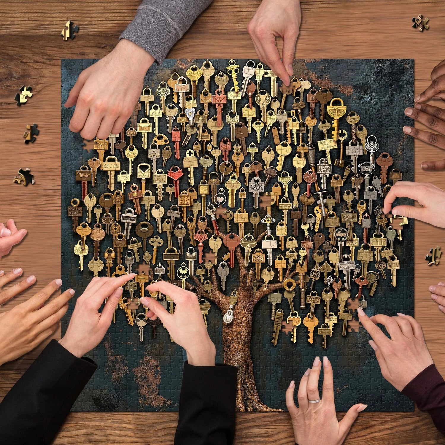 Rompecabezas de árbol clave 1000 piezas