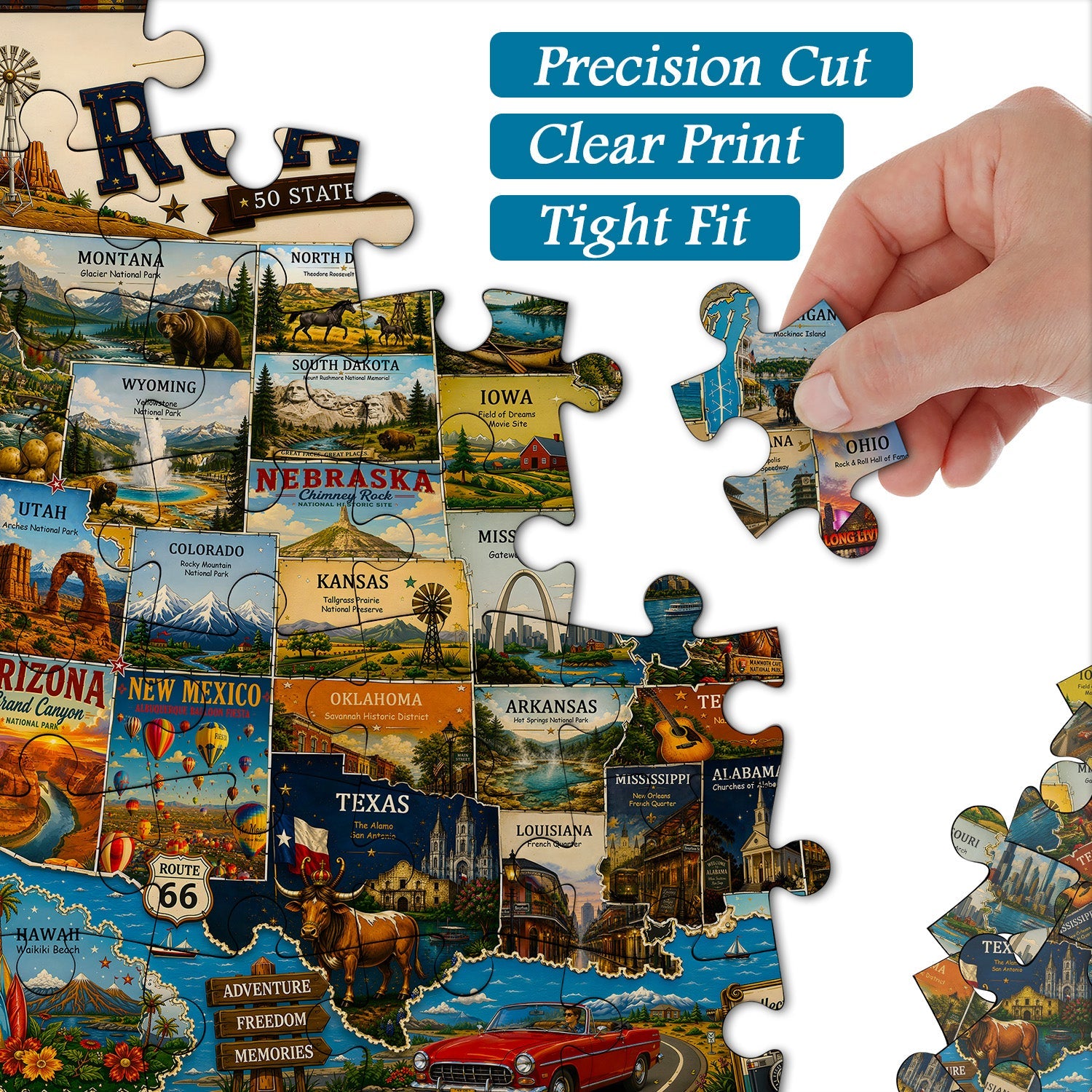 American Road Trip Jigsaw Puzzle 1000 Pieces