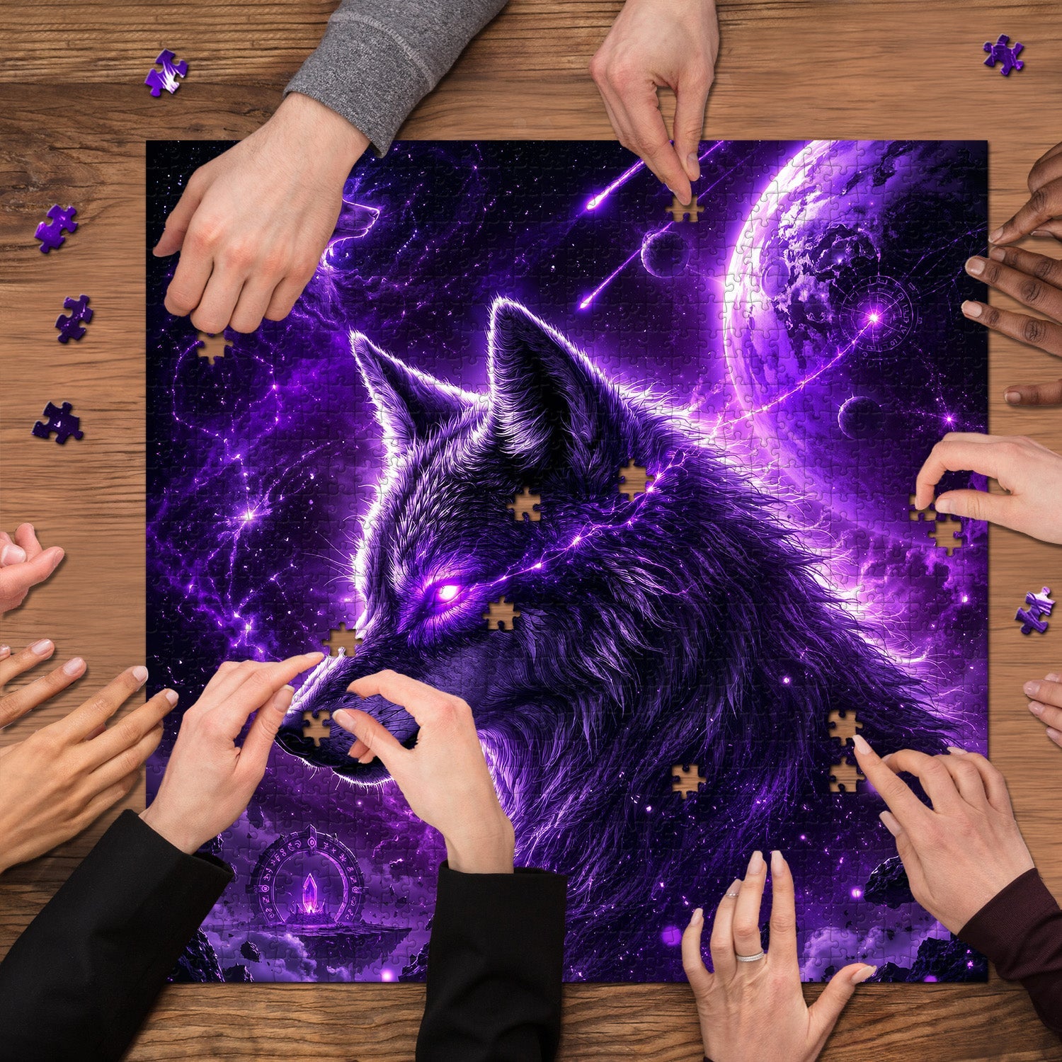 Nebula Wolf Soul Jigsaw Puzzle 1000 Pieces