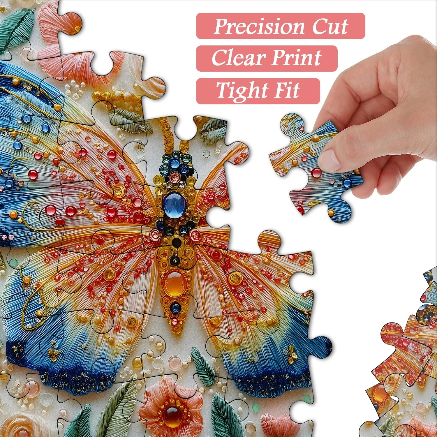 Butterfly Gem Jigsaw Puzzle 1000 Piece