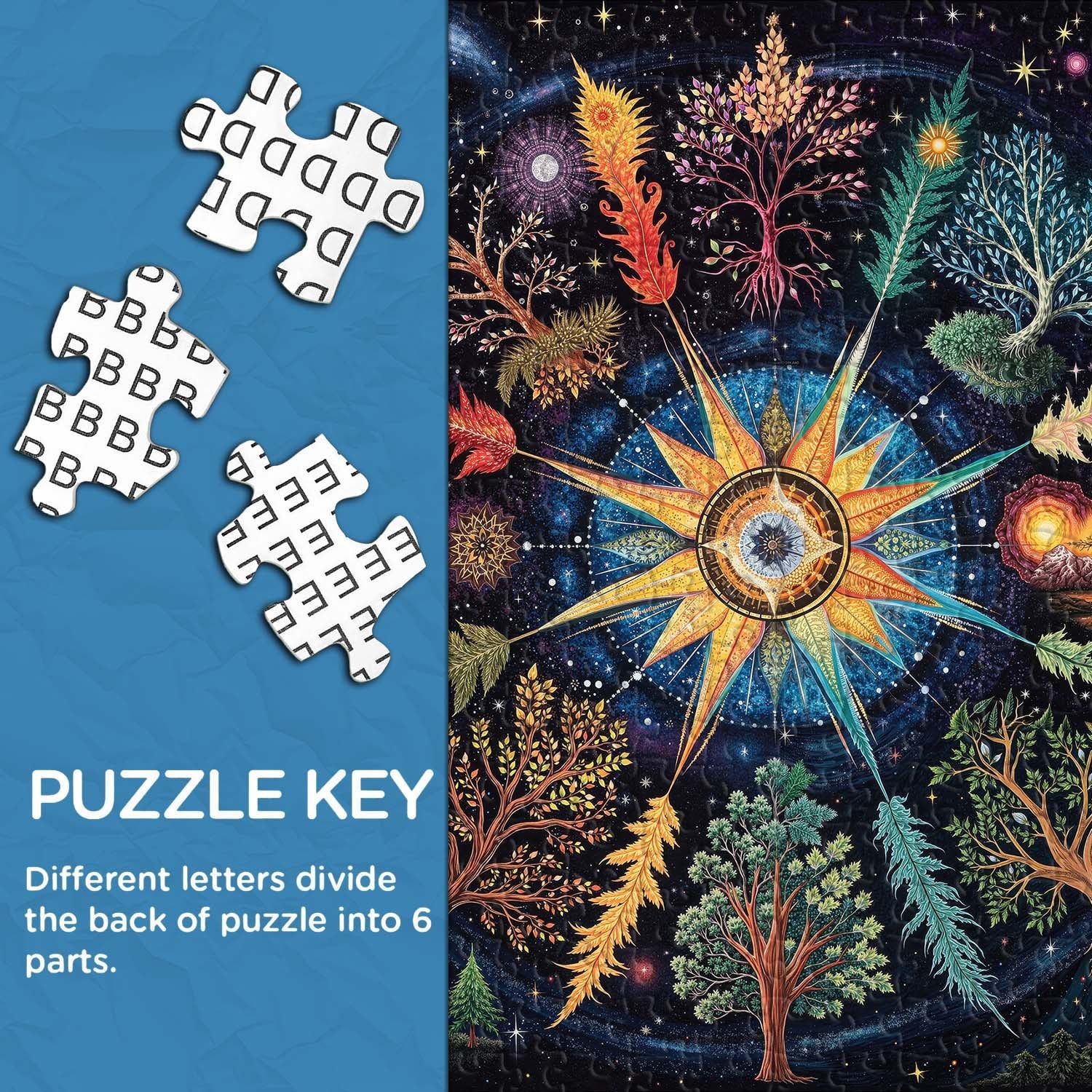 Seasons Mandala Jigsaw Puzzle 1000 Pieces
