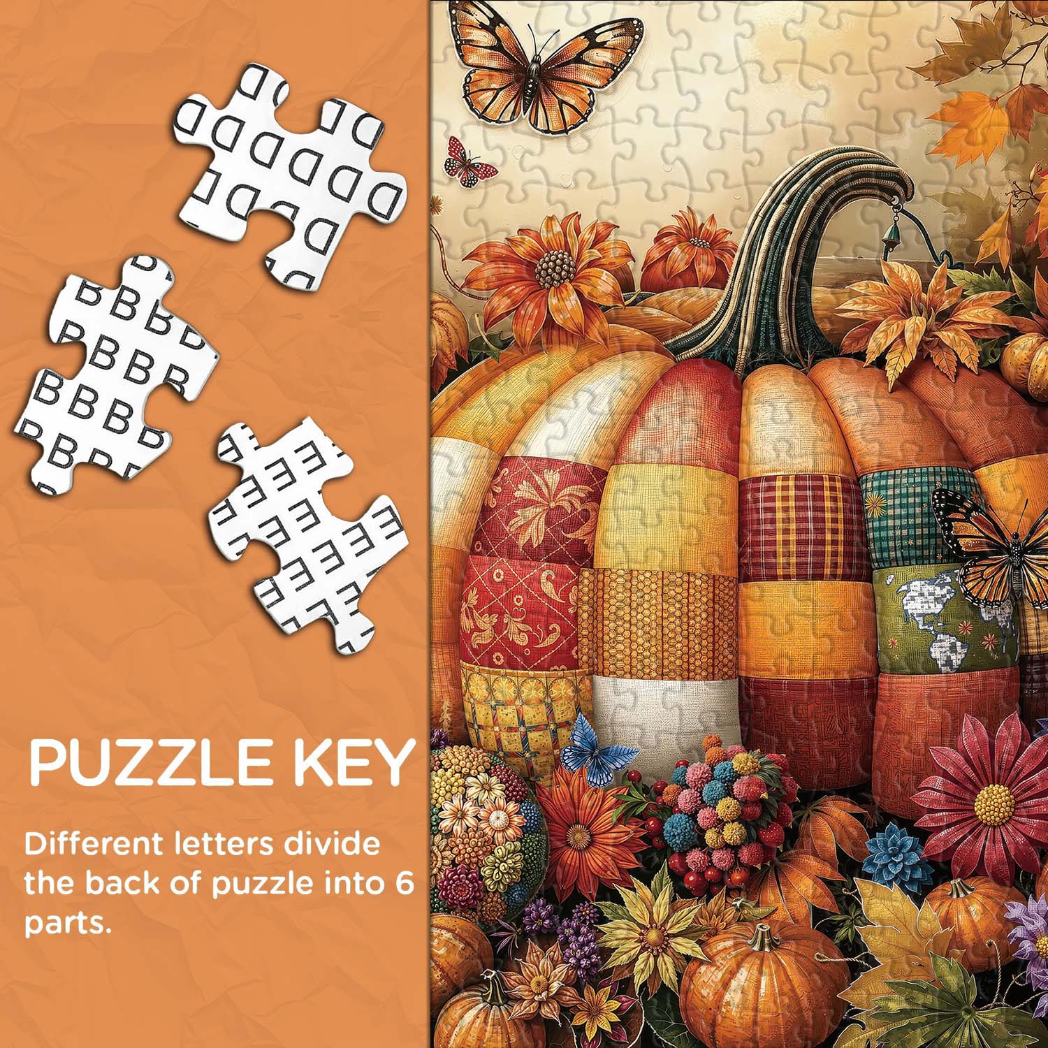 Pumpkin Garden Jigsaw Puzzle 1000 Pieces