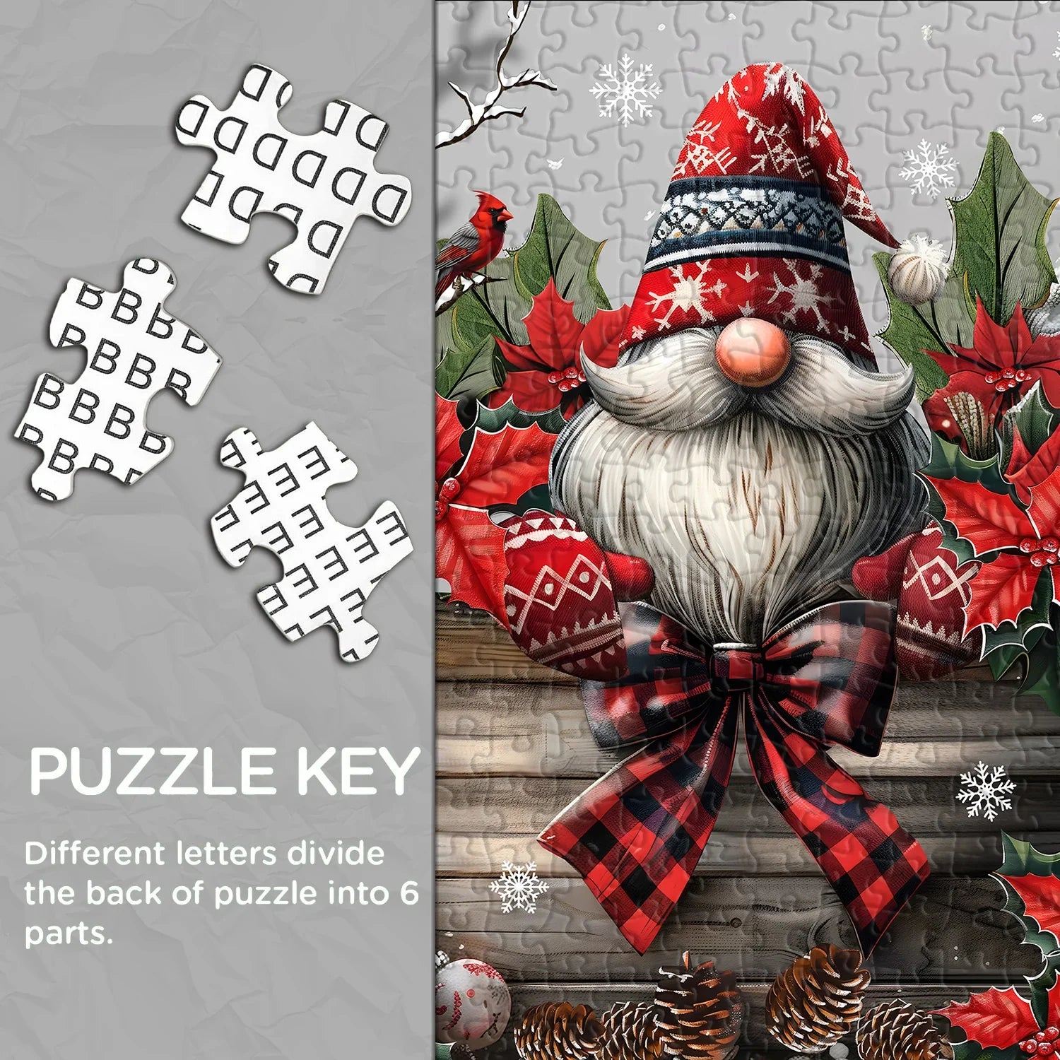 Christmas Gnome Jigsaw Puzzles 1000 Pieces