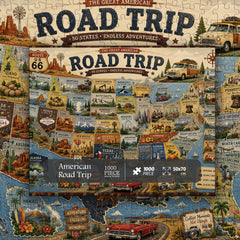 Puzzle di viaggio su strada americano da 1000 pezzi