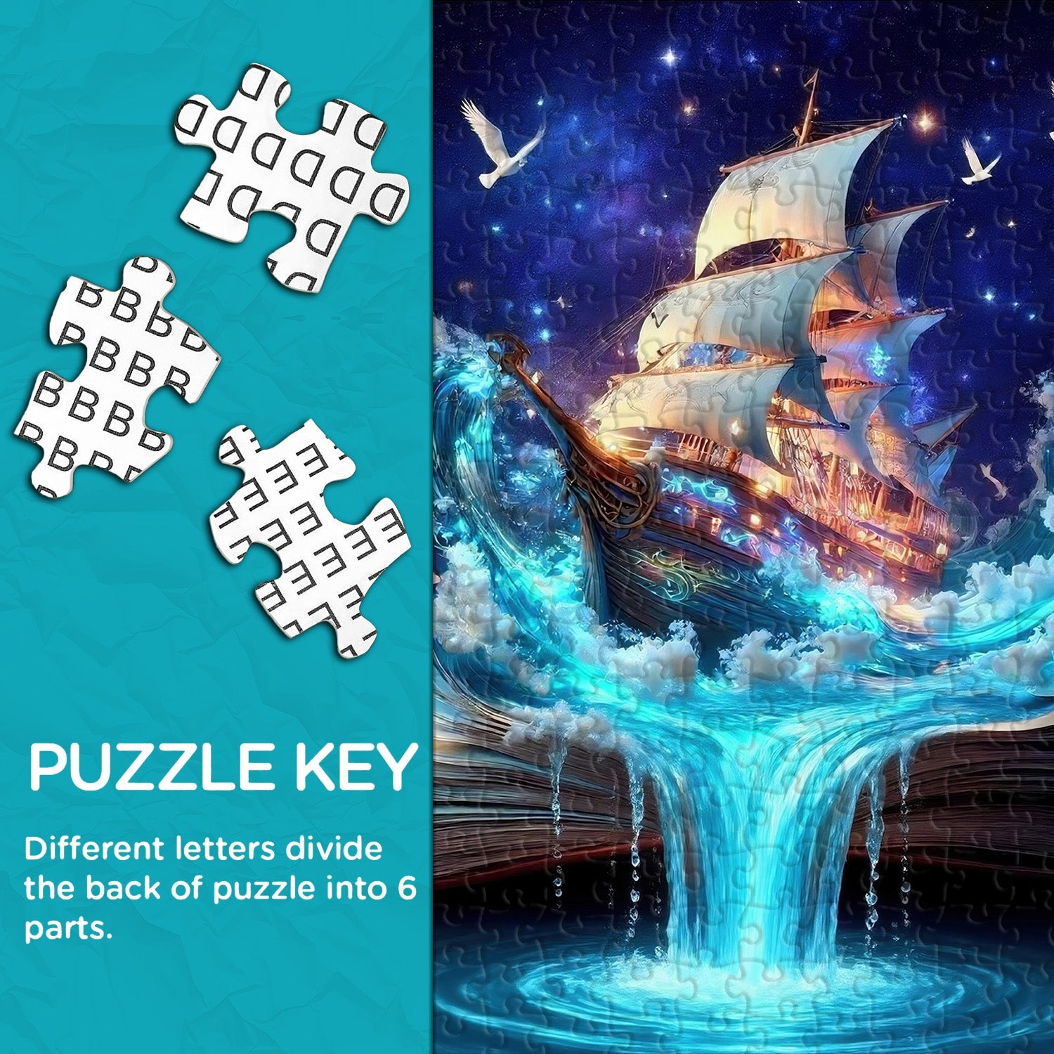 Puzzle Starlit Sea Quest 1000 pièces