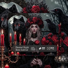 Eternal Night Rose Festival Jigsaw Puzzle 1000 Pieces