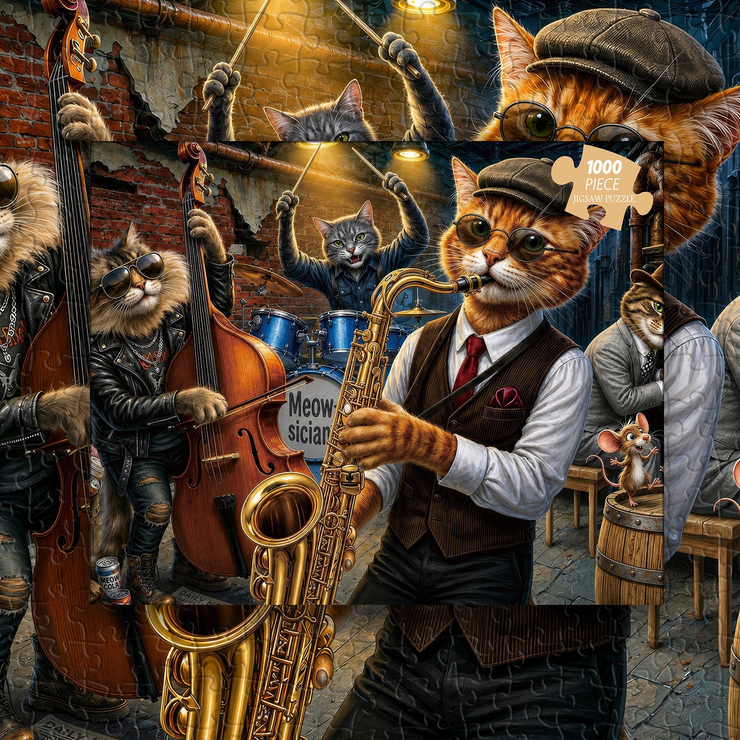Puzzle Street Jazz Cats da 1000 pezzi