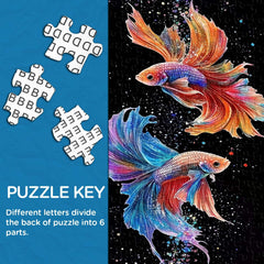 Radiant Watercolor Betta Jigsaw Puzzle 1000 Pieces