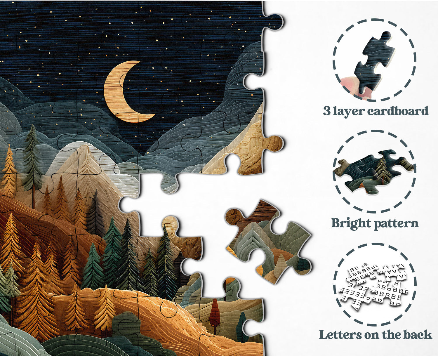 Timber Mountains Jigsaw Puzzle 1000 Pieces