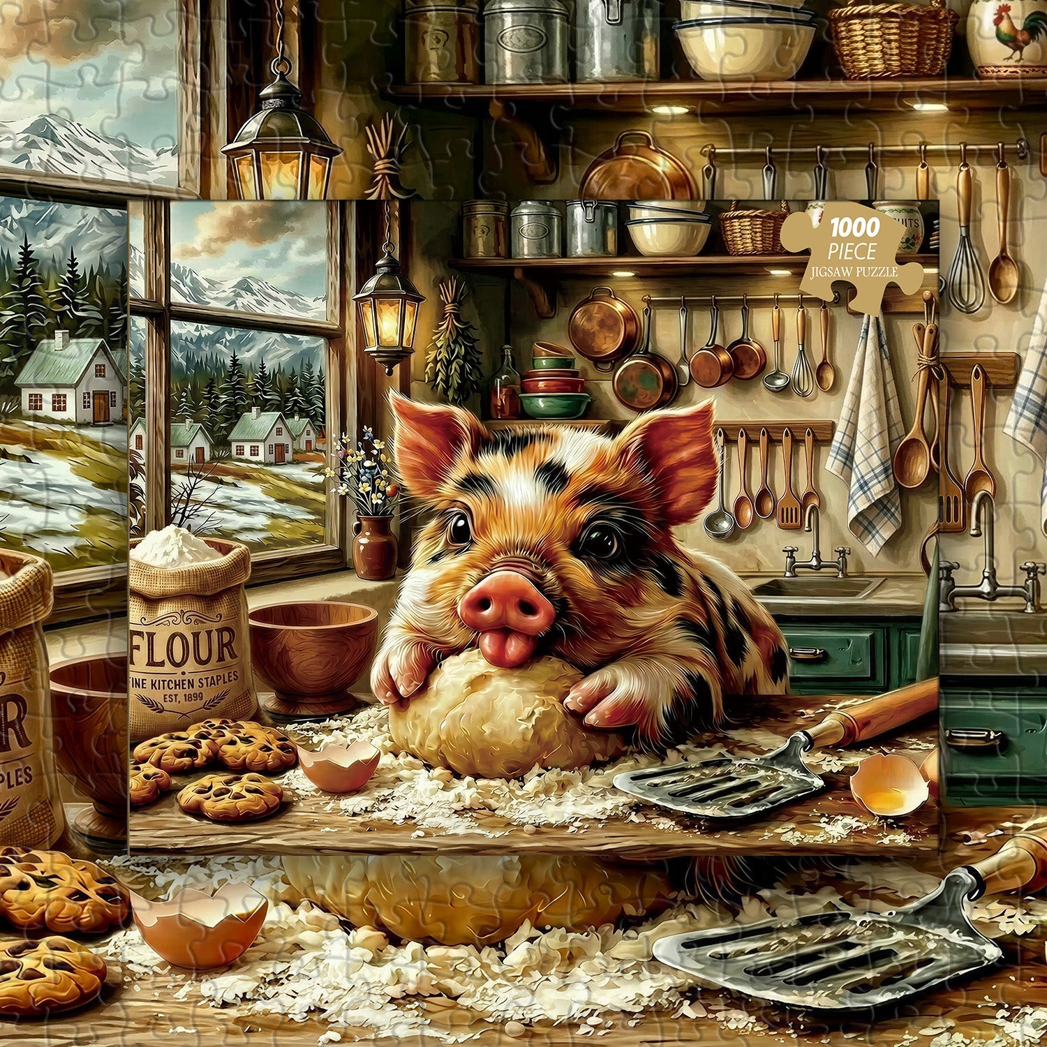 Puzzle Piggy Chef da 1000 pezzi