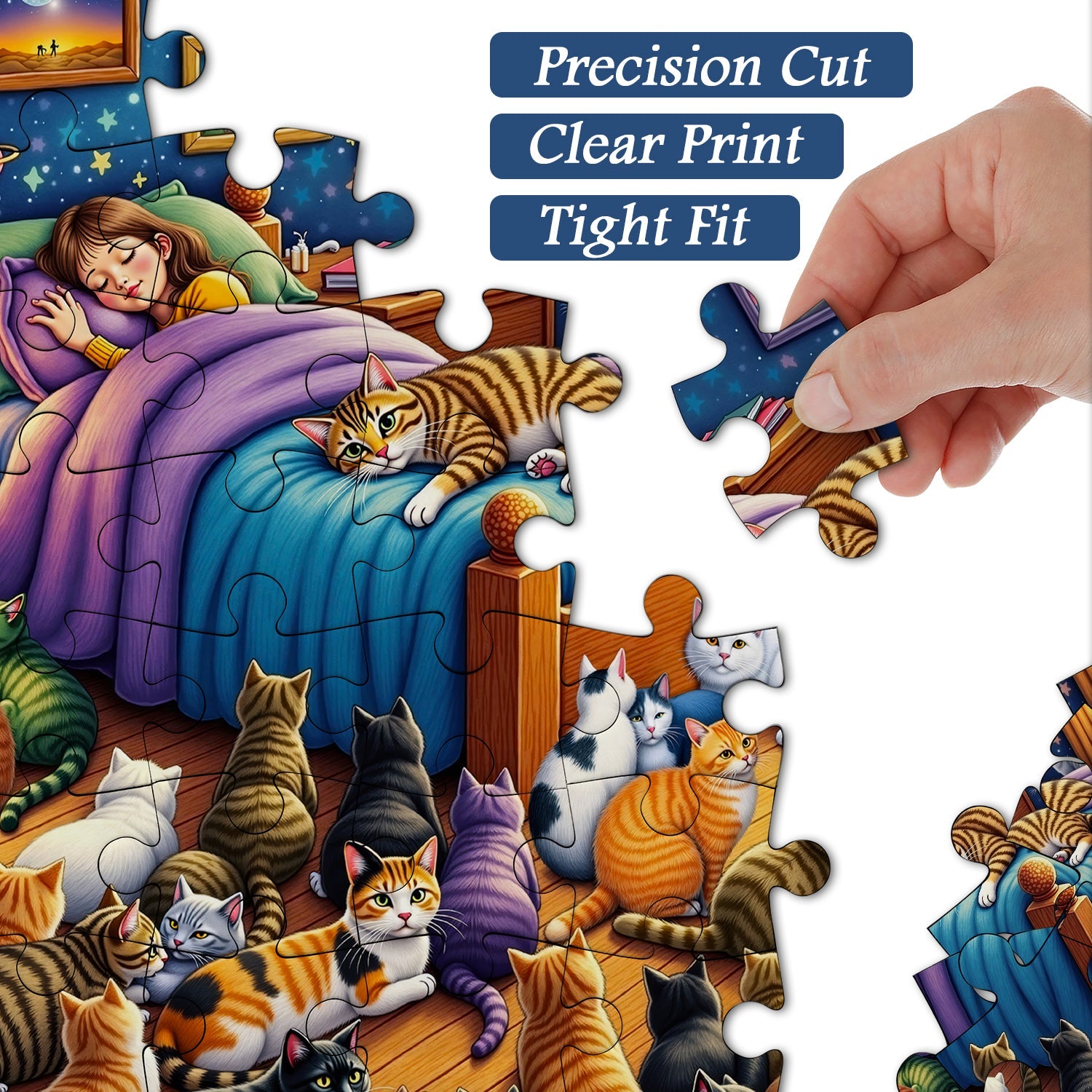 Cats Guarding Dreams Puzzle 1000 Teile
