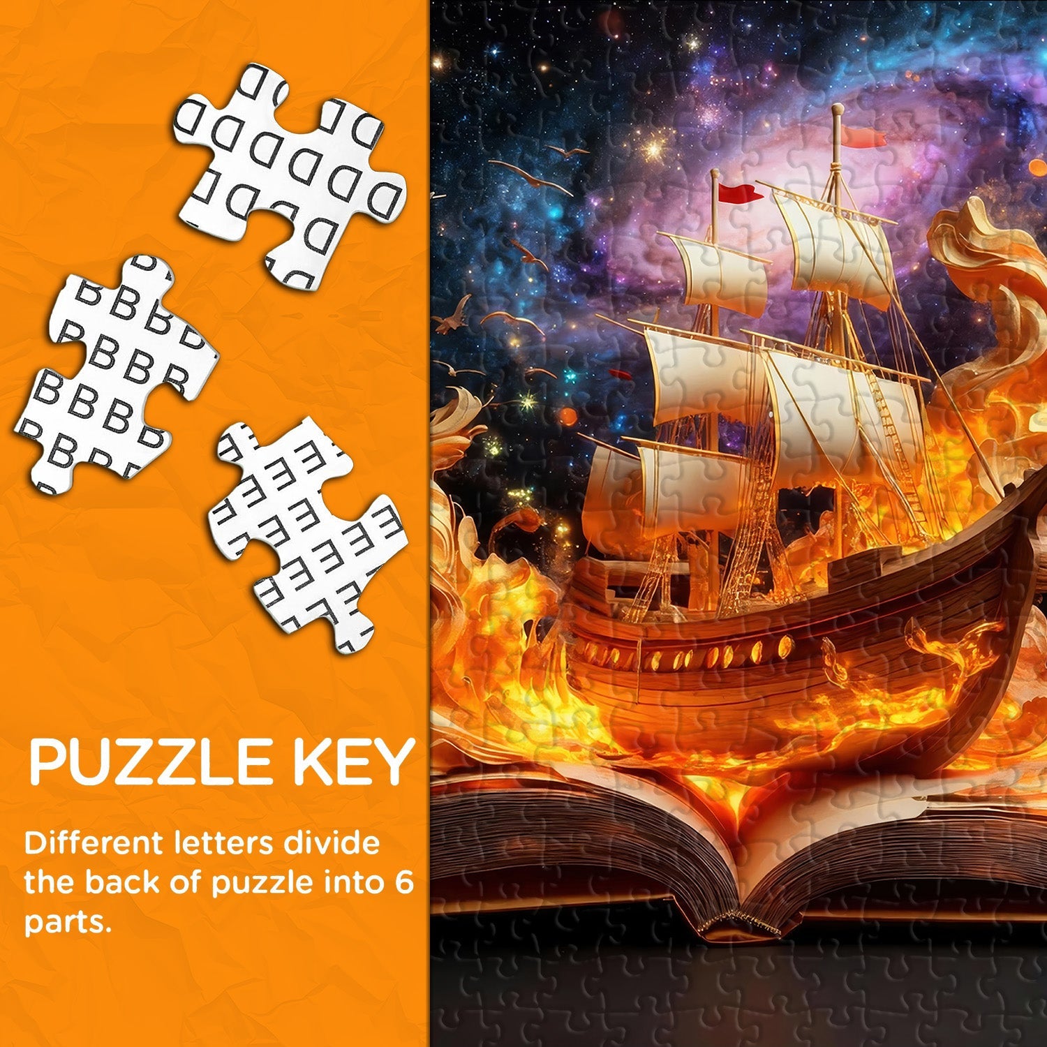 Puzzle Aventure Galactique Fiery 1000 Pièces
