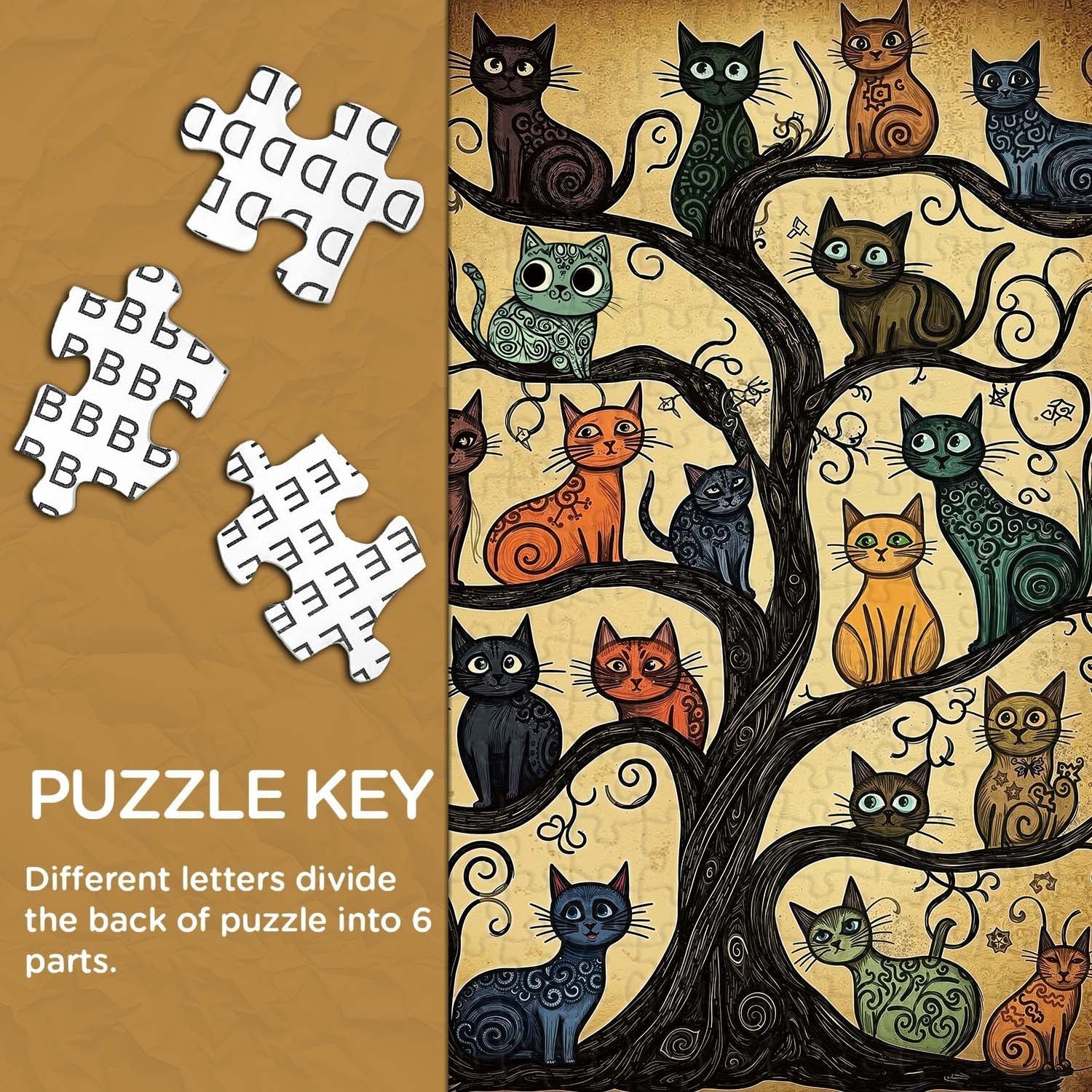 Cat Tree Jigsaw Puzzle 1000 Pieces