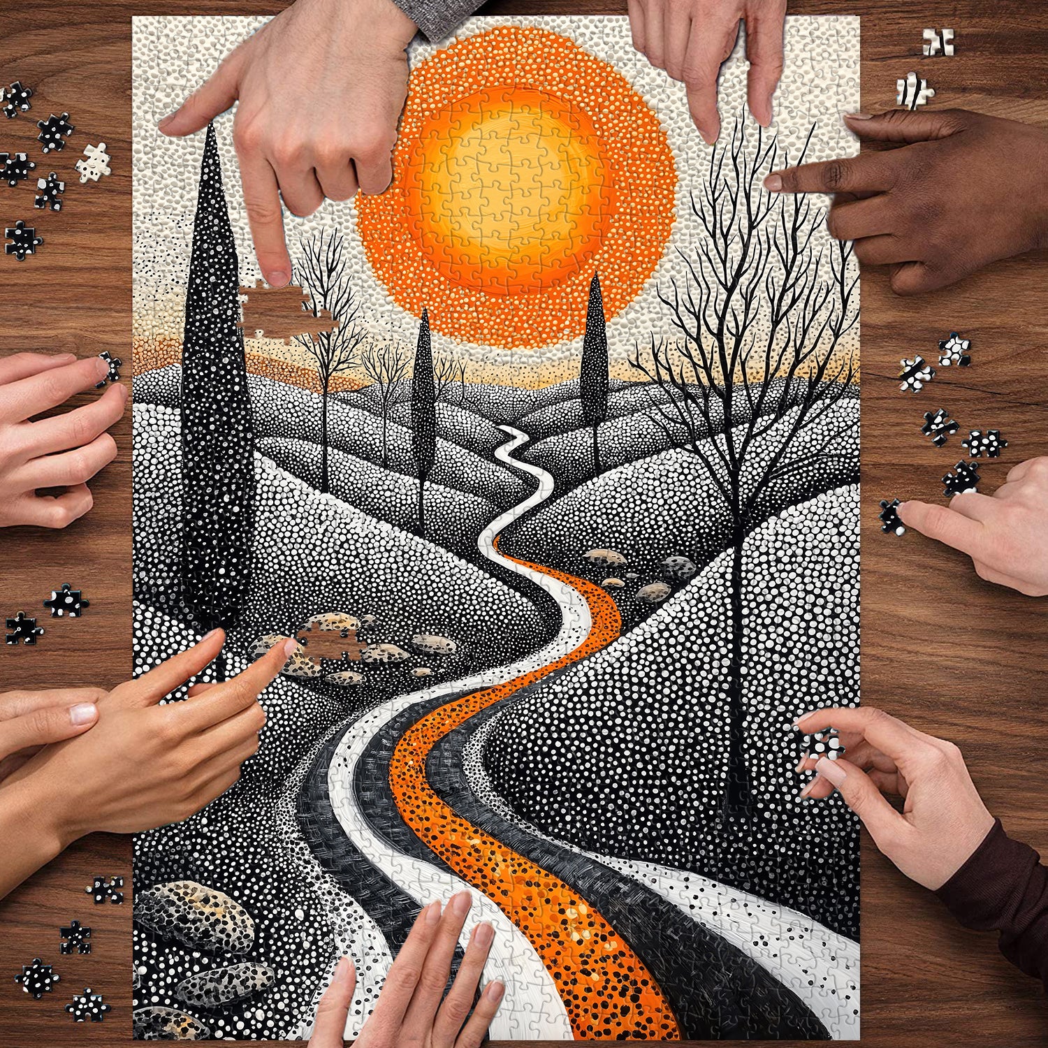 Sonnenpfad-Puzzle 1000 Teile