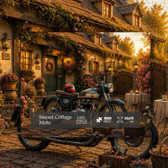 Sunset Cottage Moto Puzzle 1000 Teile
