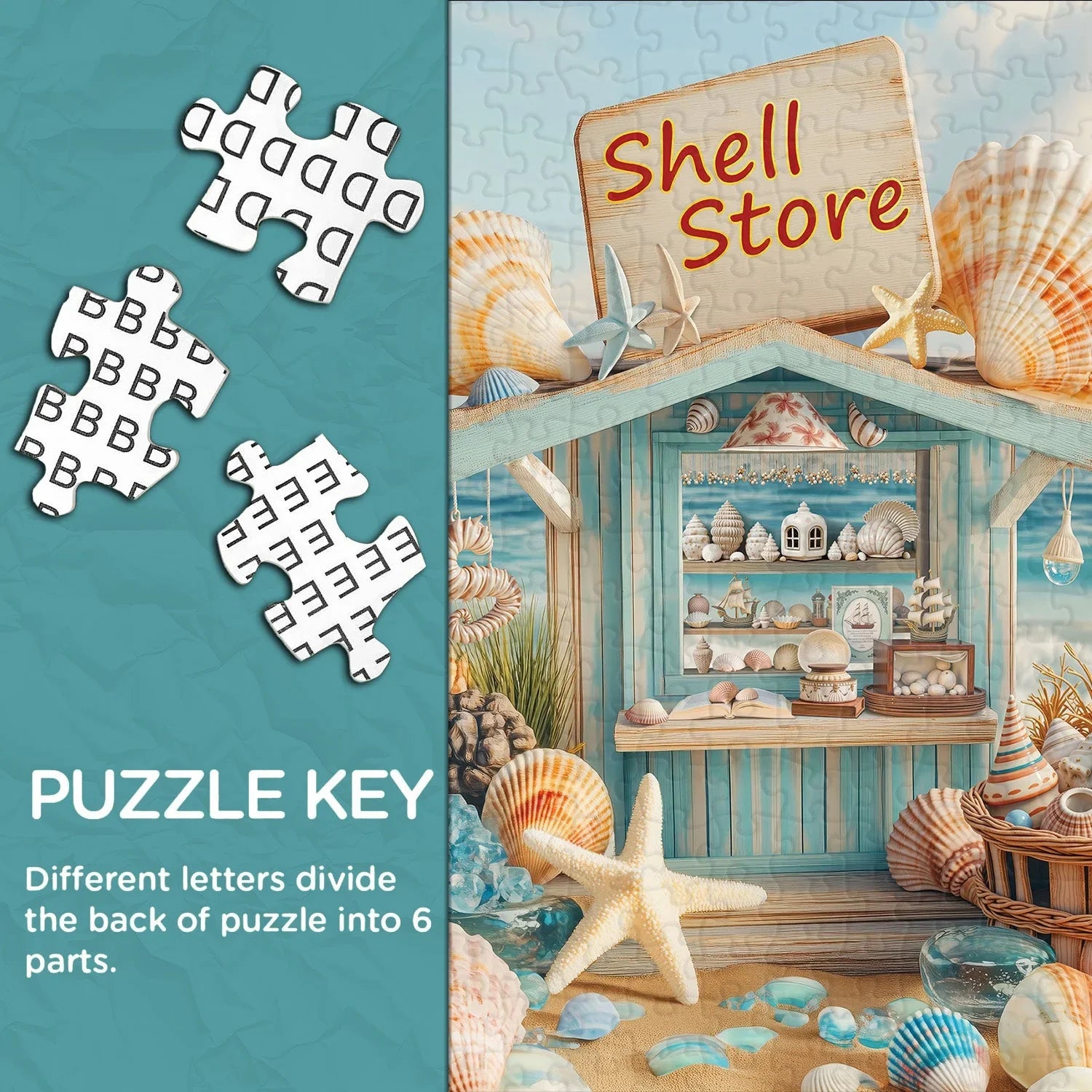 Seaside Shell Shop Jigsaw Puzzle 1000 Stücke