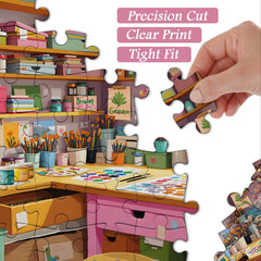 Colorful Art Studio Jigsaw Puzzle 1000 Pieces