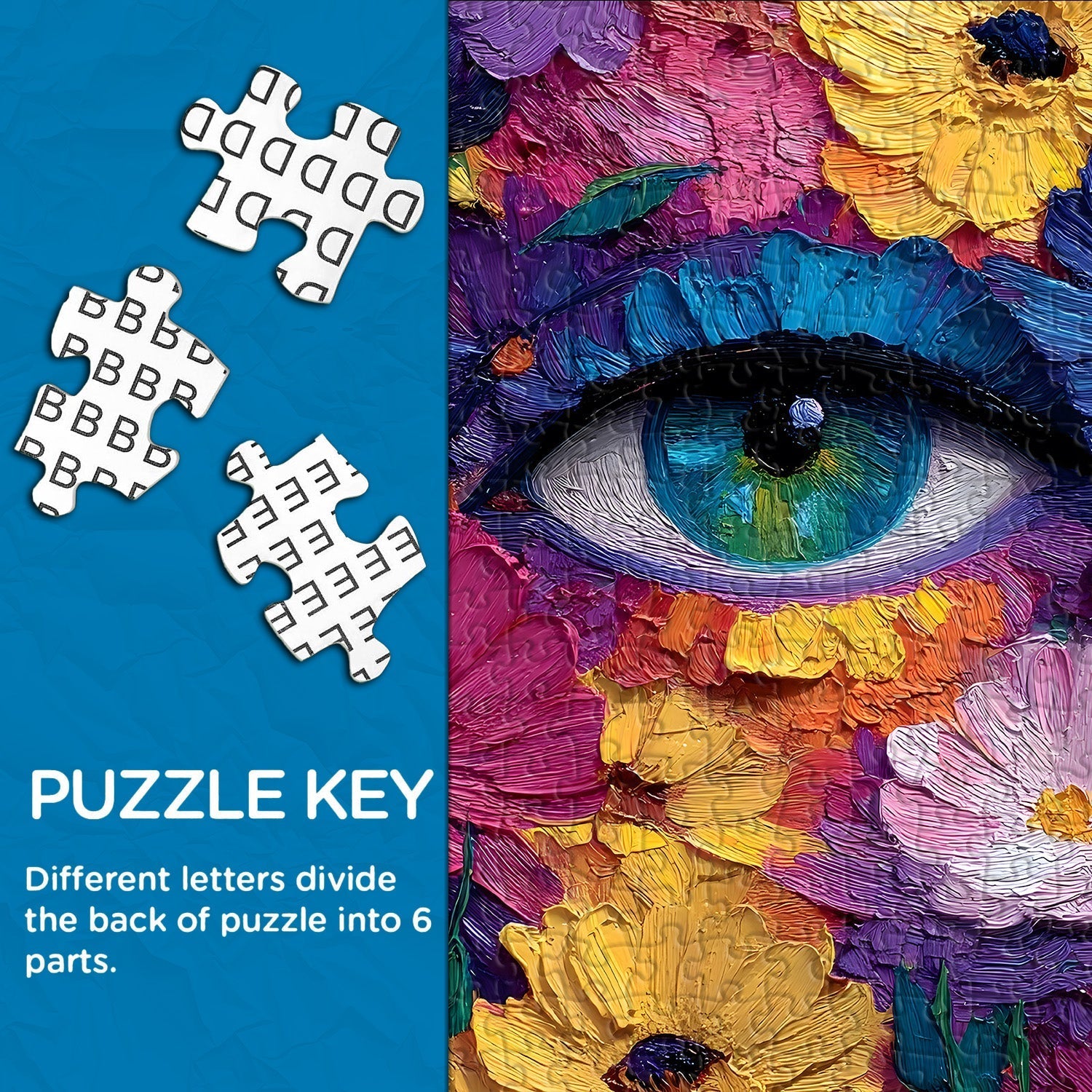 Floral Eye Jigsaw Puzzle 1000 Pieces