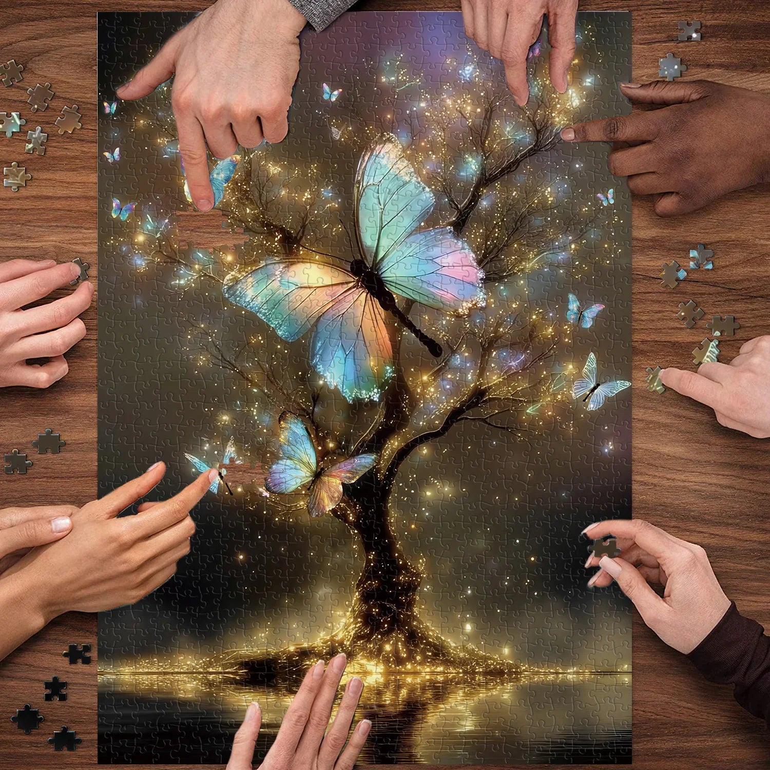 Glowing Butterfly Jigsaw Puzzle 1000 Piece