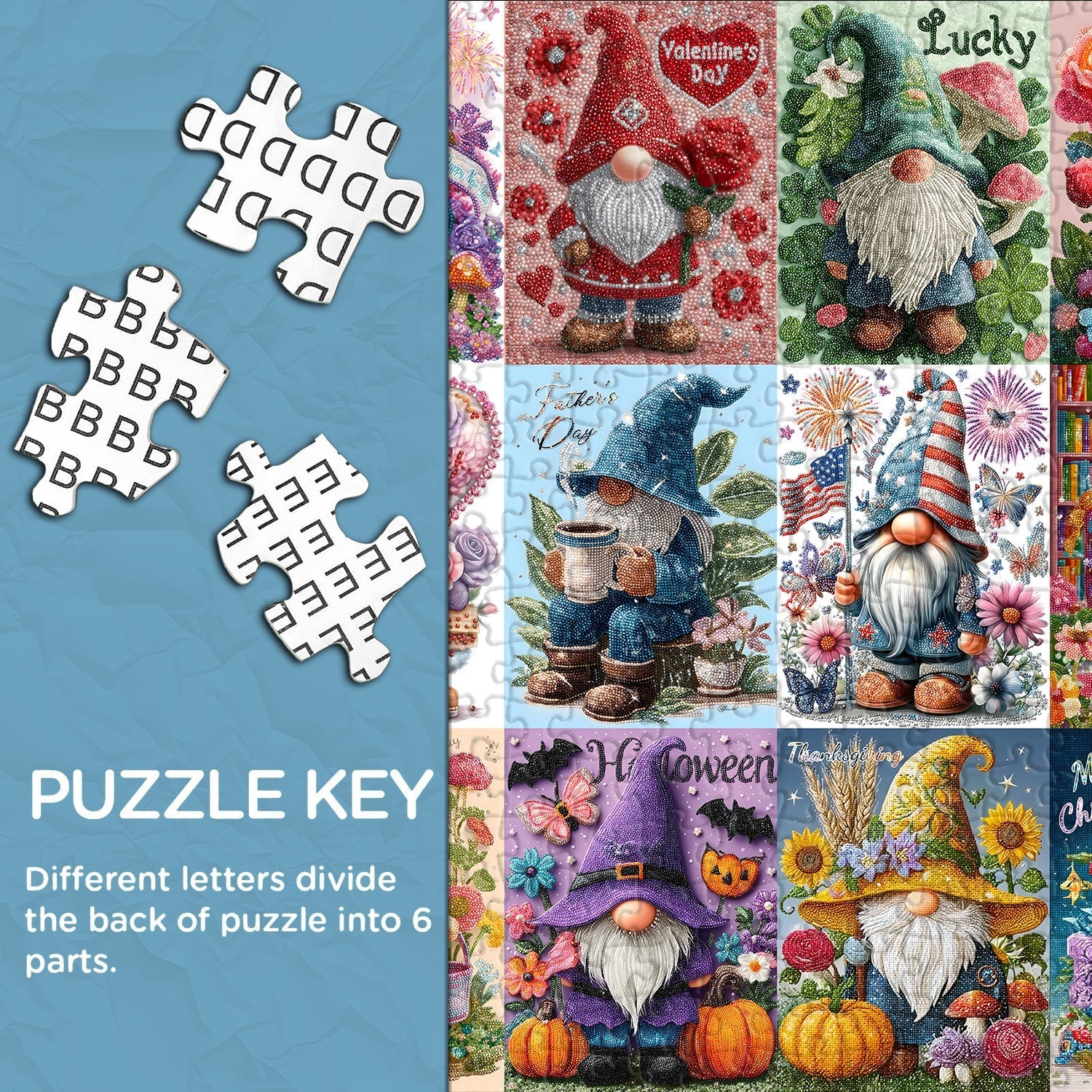 Le Festival Gnomes Puzzle 1000 pièces