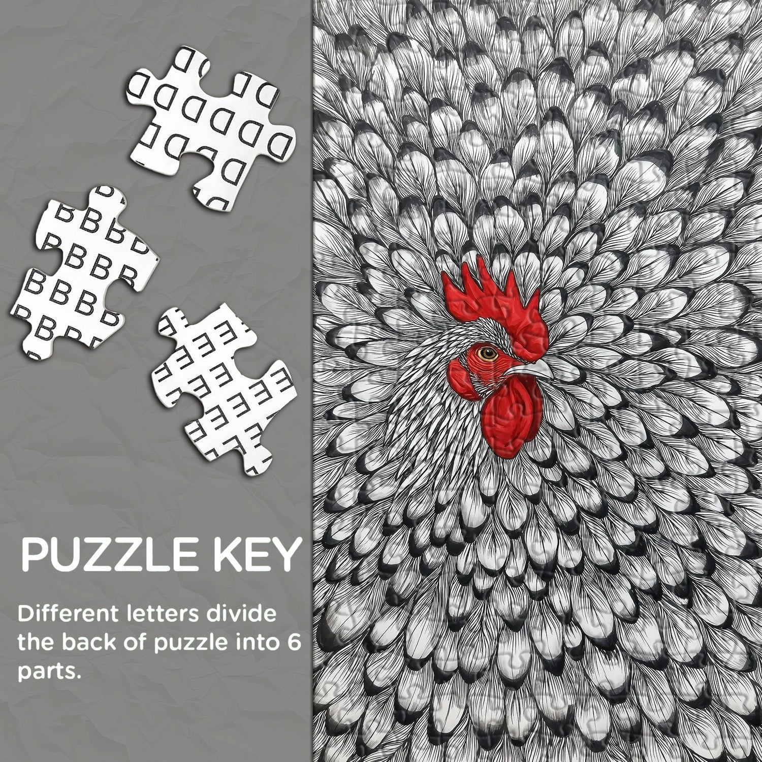 Tintenhahn-Puzzle 1000 Teile