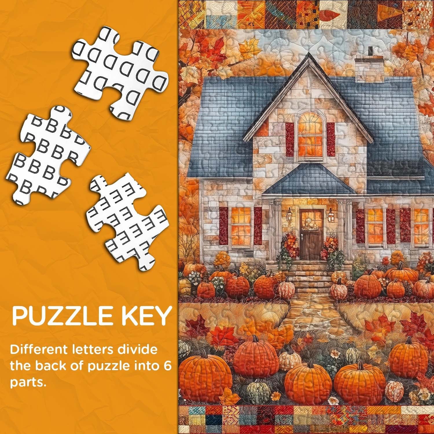 Pumpkin Cottage Jigsaw Puzzle 1000 Pieces