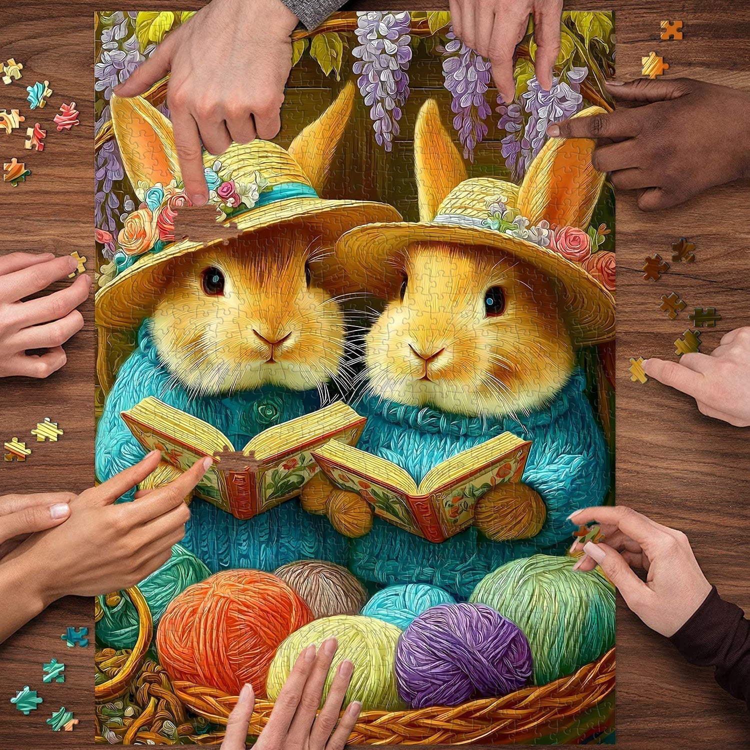 Funny Bunnies Jigsaw Puzzle 1000 Pieces