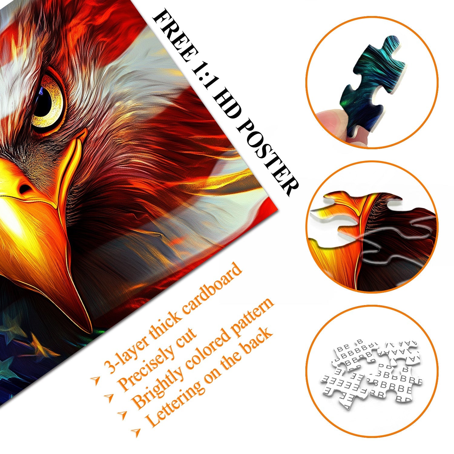 Eagle Eye Tracking Puzzle Puzzle 1000 pièces