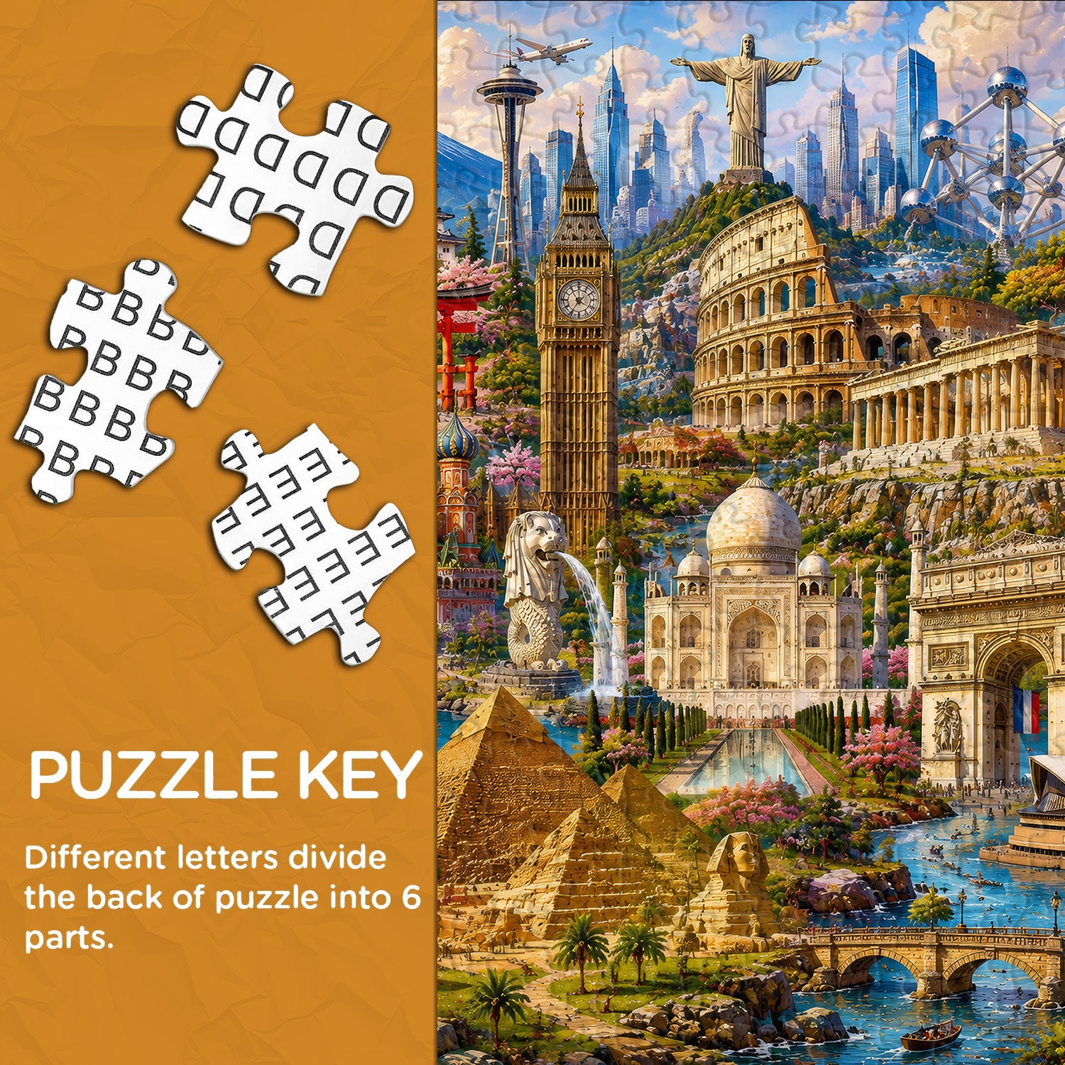 Puzzle Maravillas del Mundo 1000 Piezas