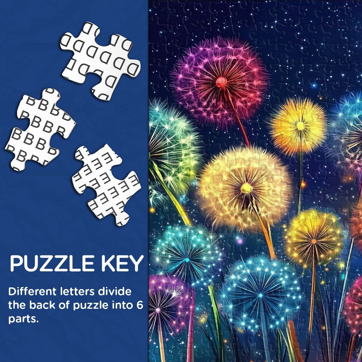 Puzzle Pissenlit Lumineux 1000 Pièces