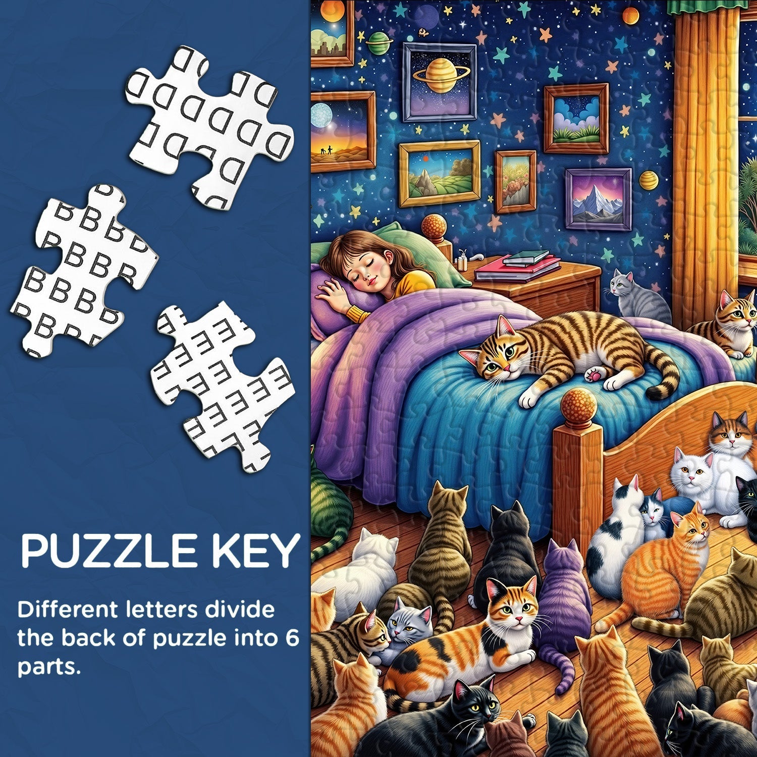 Cats Guarding Dreams Puzzle 1000 Teile
