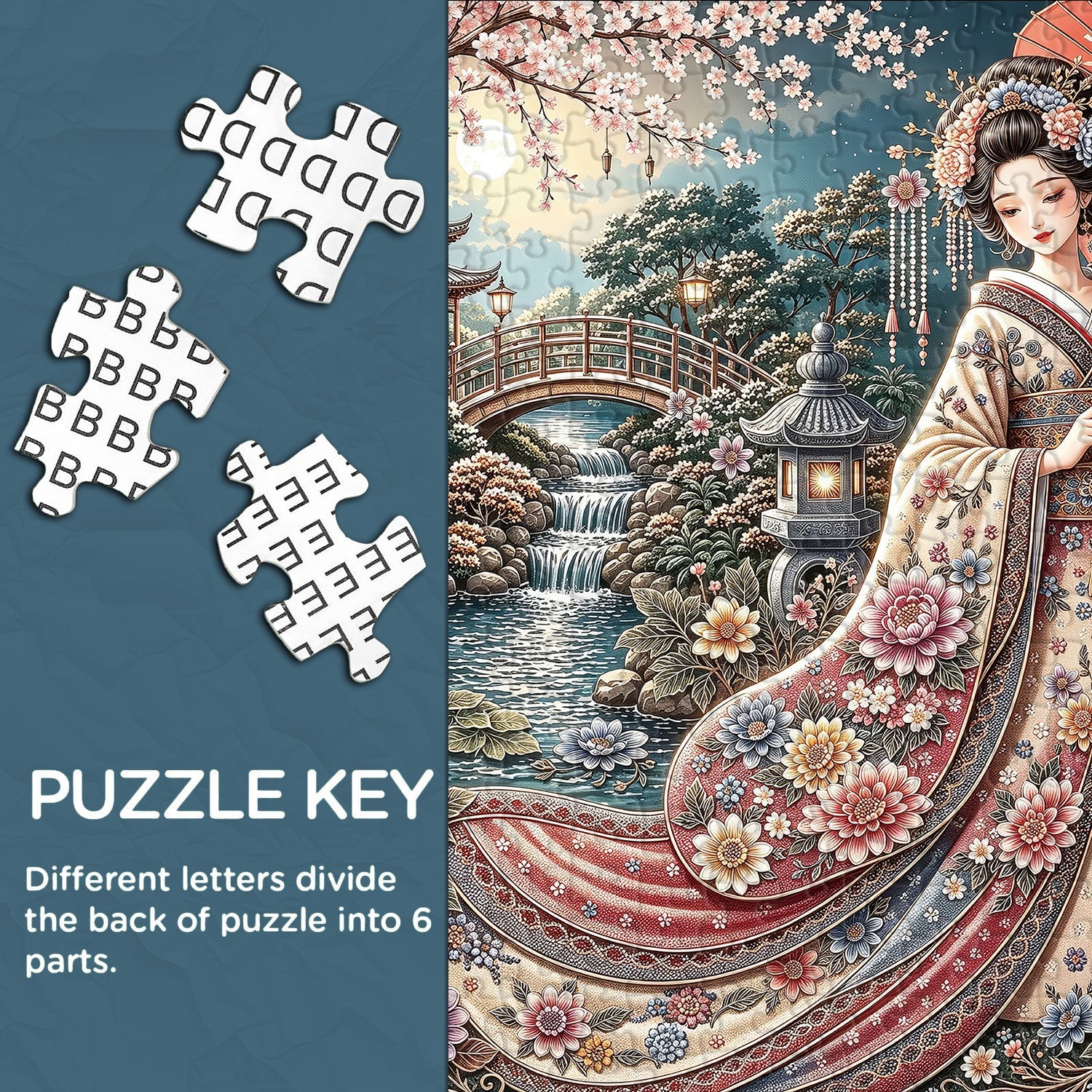 Mondscheinschönheit Puzzle 1000 Teile