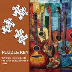 Guitare tissu puzzles 1000 pièces