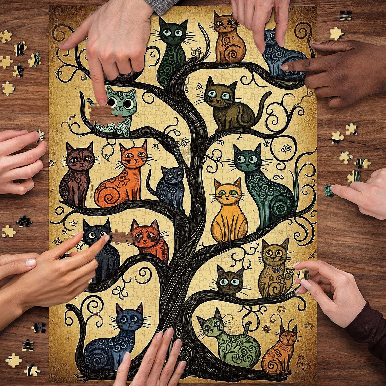 Cat Tree Jigsaw Puzzle 1000 Pieces