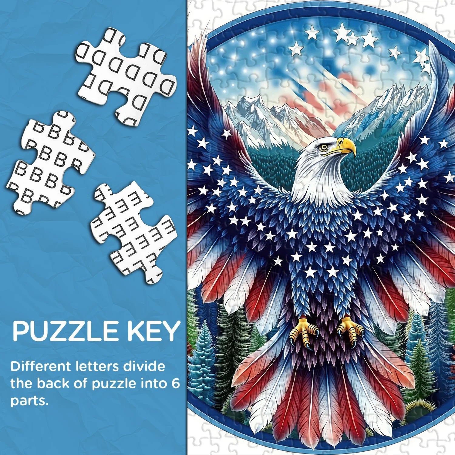 Glory of Freedom Eagle Puzzle 1000 Teile