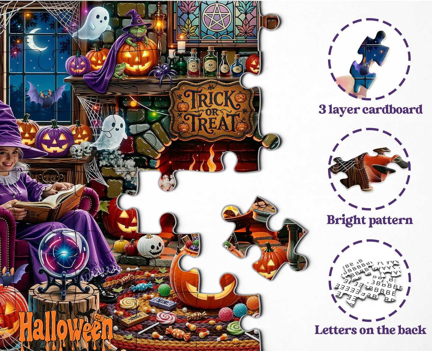 Halloween Hearth Puzzle 1000 Teile