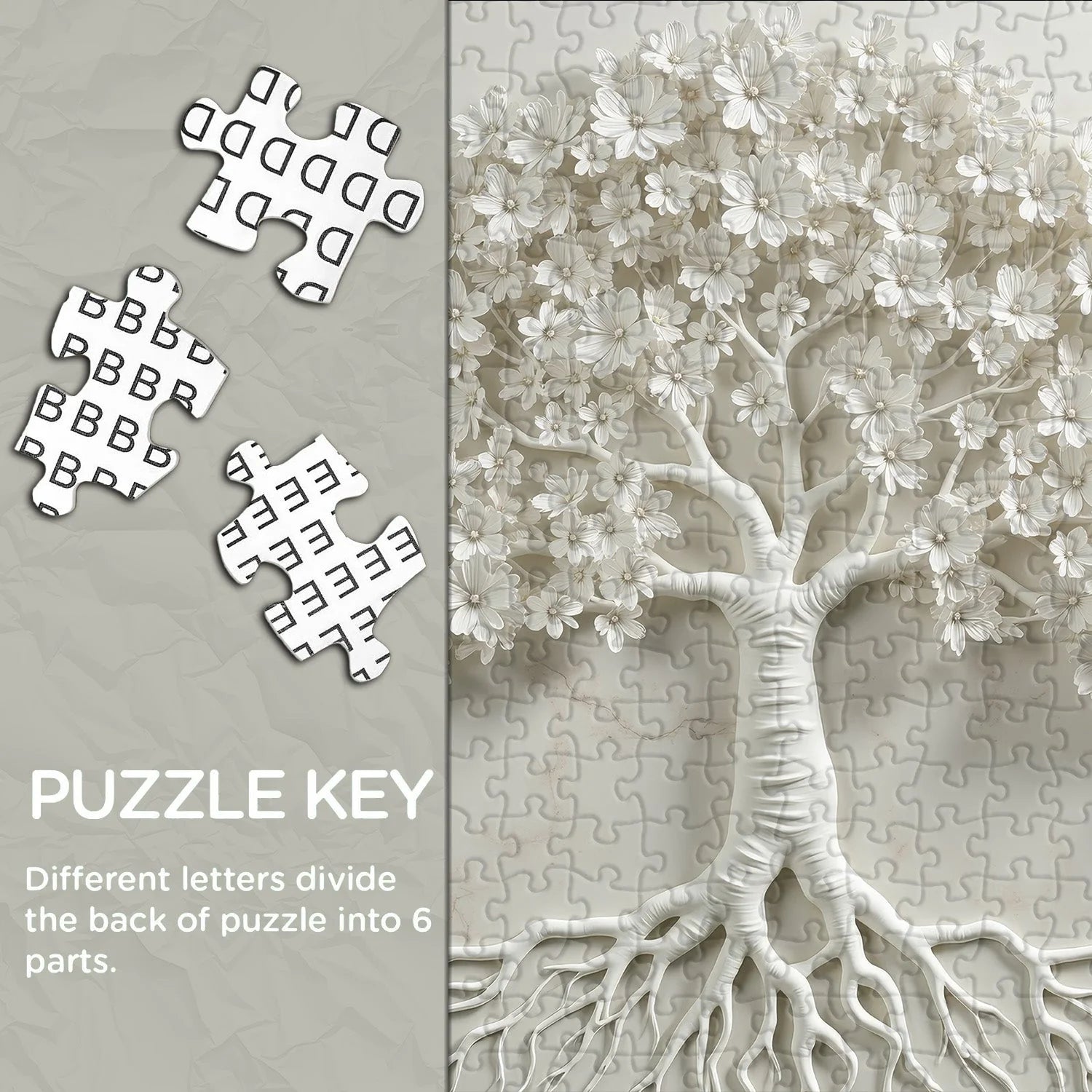 Tree Of Whiteness Jigsaw Puzzle 1000 Pieces