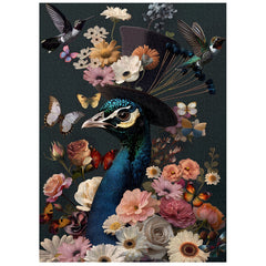 Puzzle floral de paon de paon 1000 pièces