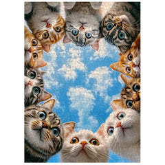 Chat Chat regardant Puzzle 1000 pièces