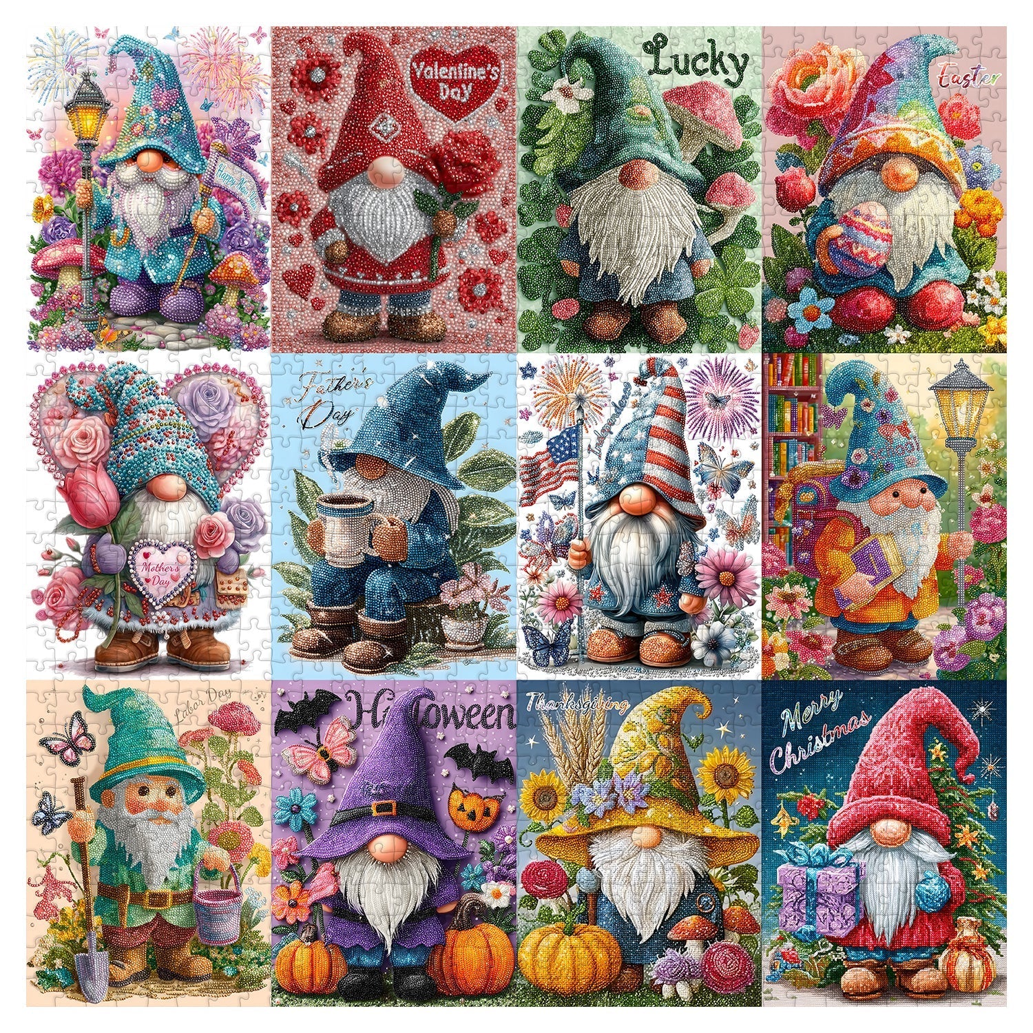 Le Festival Gnomes Puzzle 1000 pièces