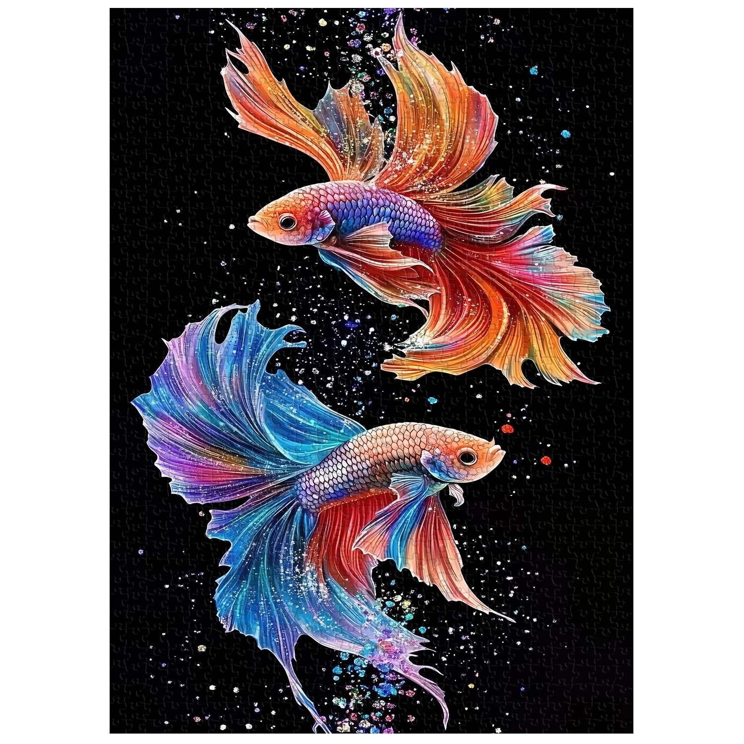 Radiant Watercolor Betta Jigsaw Puzzle 1000 Pieces