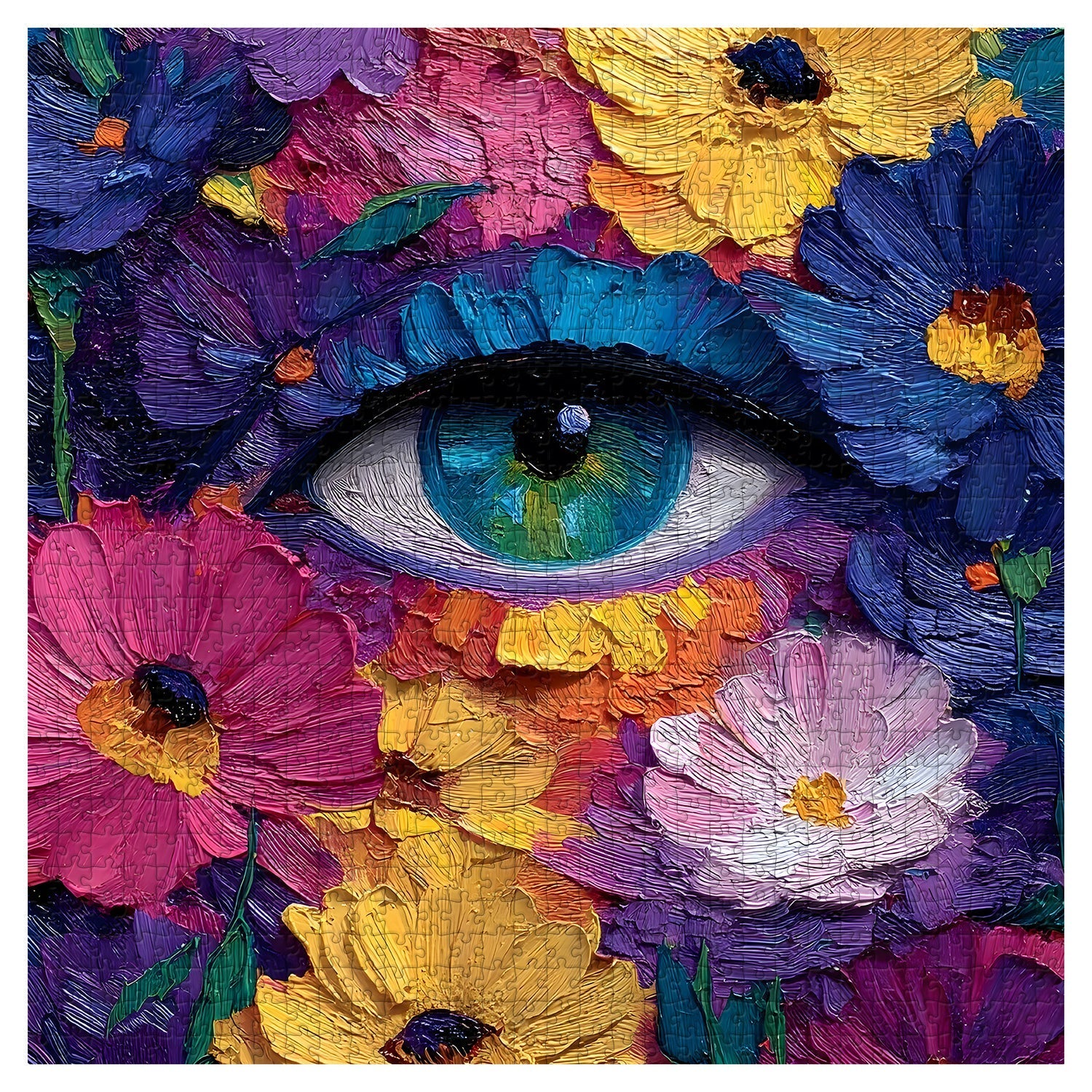Floral Eye Jigsaw Puzzle 1000 Pieces