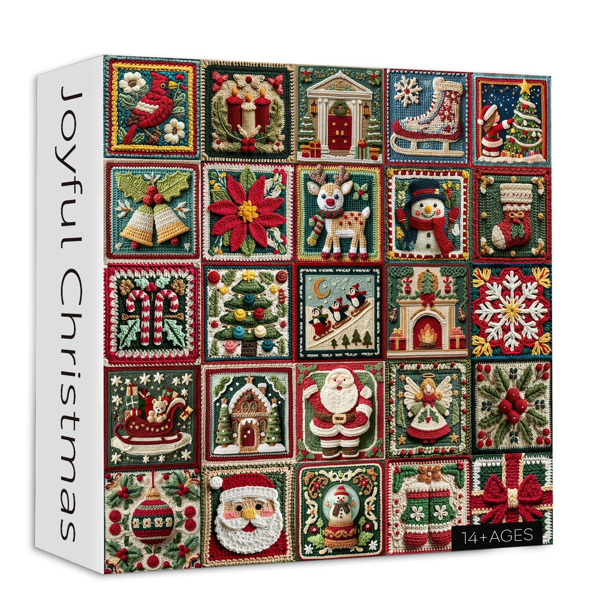Freudiges Weihnachts -Puzzle 1000 Stücke