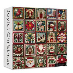 Freudiges Weihnachts -Puzzle 1000 Stücke