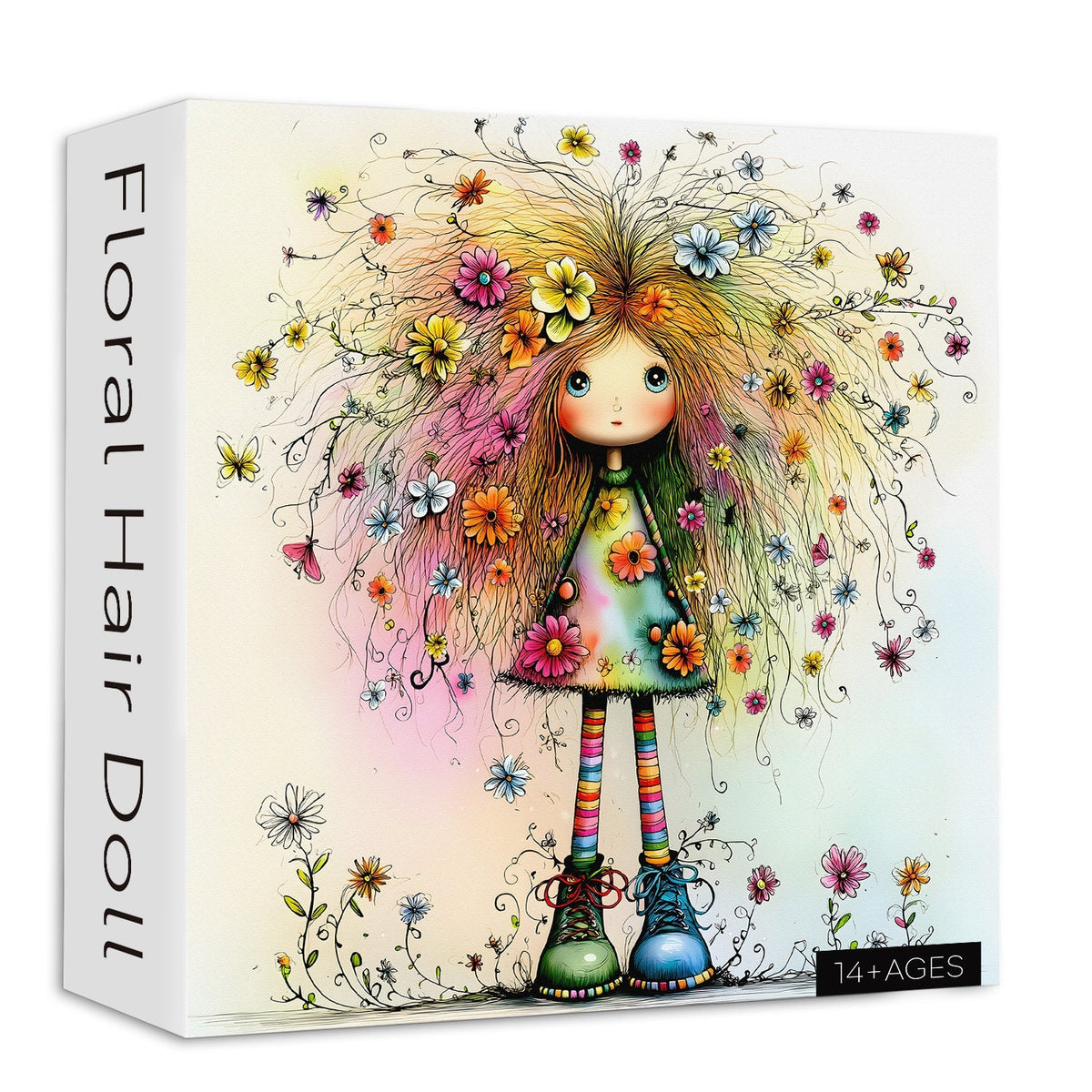 Floral Hair Doll Jigsaw Puzzle 1000 Pieces