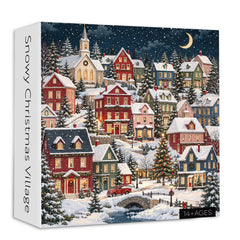 Snowy Christmas Village Jigsaw Puzzle 1000 Pieces