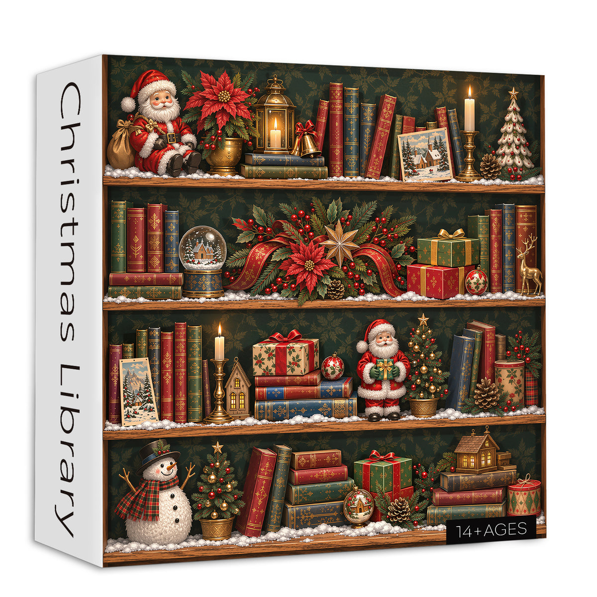 Christmas Library Jigsaw Puzzle 1000 Pieces