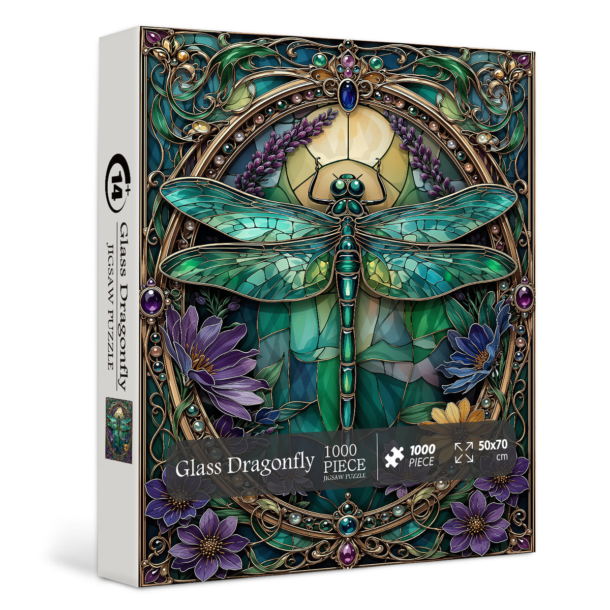 Glass Dragonfly Jigsaw Puzzle 1000 Pieces